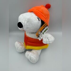 Snoopy Plush Doll Candy Corn Halloween Fall NEW